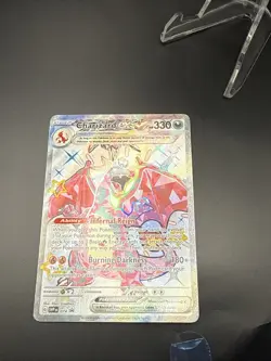 Pokemon Card Charizard EX SVP 074 Scarlet & Violet Black Star Promo Full Art NM - Image 3
