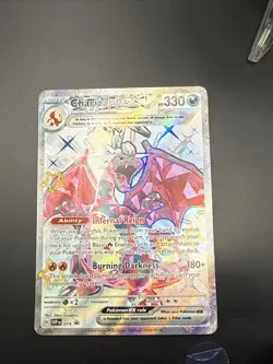 Pokemon Card Charizard EX SVP 074 Scarlet & Violet Black Star Promo Full Art NM - Image 4