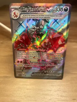 Pokemon Card Charizard EX SVP 074 Scarlet & Violet Black Star Promo Full Art NM - Image 1