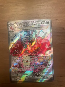 Pokemon Card Charizard EX SVP 074 Scarlet & Violet Black Star Promo Full Art NM - Image 2