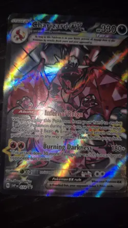 Pokemon Card Charizard EX SVP 074 Scarlet & Violet Black Star Promo Full Art NM - Image 1