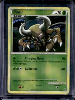 2010 Pokemon HeartGold & SoulSilver Undaunted Pinsir Reverse Holo #32/90 - Image 1