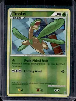 2010 Pokemon HeartGold & SoulSilver Undaunted Tropius Reverse Holo #22/90 - Image 1
