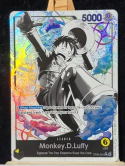 Monkey.D.Luffy Parallel Art ST29-001 Leader card Egghead - OPTCG - Image 4