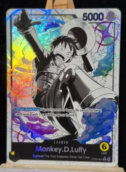 Monkey.D.Luffy Parallel Art ST29-001 Leader card Egghead - OPTCG - Image 5