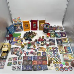 Vintage Pokemon HUGE LOT Marbles Coins Cards EMPTY PACKS Stickers Posters + READ - Image 1