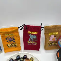 Vintage Pokemon HUGE LOT Marbles Coins Cards EMPTY PACKS Stickers Posters + READ - Image 4