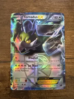 Pokemon TCG Tornadus-EX Plasma Freeze Holo Card 98/116 EX Rare - Image 1