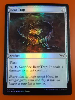 1x Bear Trap | FOIL | Duskmourn: House of Horror | MTG Magic Cards - Image 1