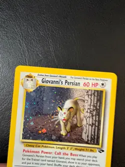 Pokemon Gym Challenge Giovanni's Persian Rare HOLO Vintage Pokemon Card NM - Image 3