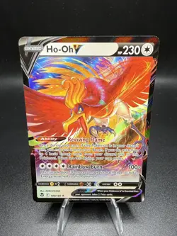 Pokemon TCG- Ho-Oh V Ultra Rare! SWSH12: Silver Tempest 140/195 NM! Clean card! - Image 1