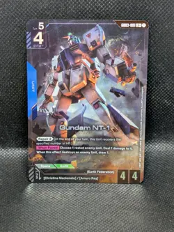 Gundam NT-1 GD03-001 LR+ Alternate Alt Art Steel Requiem CARD RX-78NT-1 - Image 1