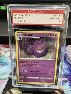 GENGAR #085/202 RARE FOIL Pokemon 2020 Card GRADED 10 MINT TCG CCG - Image 1