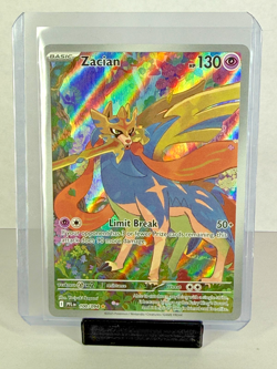 Pokemon TCG Zacian 100/094 Full Art Illustration Rare Holo Phantasmal Flames NM - Image 1