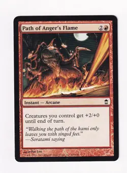 2005 MTG MAGIC THE GATHERING SAVIORS OF KAMIGAWA PATH OF ANGER'S FLAME - Image 1