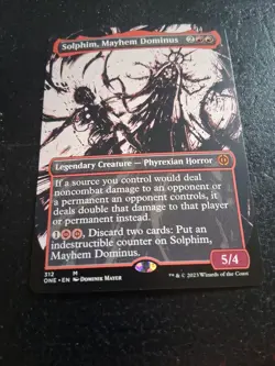 Solphim, Mayhem Dominus 312 MTG Phyrexian All Will Be One Showcase Non Foil NM - Image 2