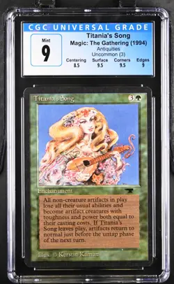 TITANIA'S SONG Antiquities CGC 9 Vintage MTG [Nostalgium] - Image 1