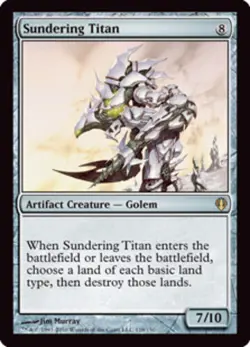 MTG - Sundering Titan - Archenemy - NM, English Magic FLAT RATE SHIP - Image 1