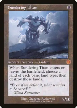 1 x Sundering Titan - Retro Artifacts - The Brothers' War - LP - MTG - JPL - Image 1