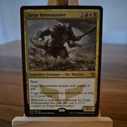 MTG Zurgo Helmsmasher : Khans of Tarkir 214/269 Regular Mythic - Image 1