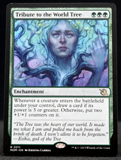 MTG March of the Machine MOM Tribute to the World Tree Non-Foil NM/M #211 R 0211 - Image 1