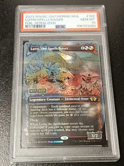 Magic MTG - Lutri, The Spellchaser MUL #182 Serial 477/500 PSA 10 Multiverse - Image 1