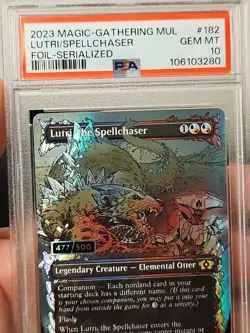 Magic MTG - Lutri, The Spellchaser MUL #182 Serial 477/500 PSA 10 Multiverse - Image 3