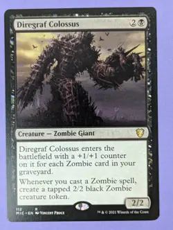 MTG Magic: Midnight Hunt Commander: Diregraf Colossus #112 Rare - NM - Image 1