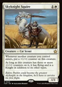 Skyknight Squire - Foil - Foundations #0023 MTG Magic The Gathering - Image 1