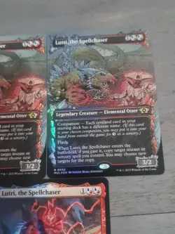MTG Lutri, the Spellchaser X3!!!X2 Borderless 0052 X1 Regular NM Condition - Image 2