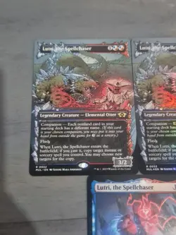 MTG Lutri, the Spellchaser X3!!!X2 Borderless 0052 X1 Regular NM Condition - Image 3