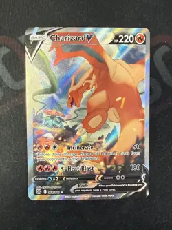 2022 Pokemon Brilliant Stars Charizard V 154/172 Alternate Full Art NM Clean! - Image 1