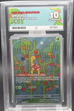 Pokemon TCG - Shuckle 136/132, Mega Evolution - Gem Mint ACE 10 - Image 1