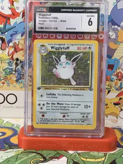 1999 POKEMON JUNGLE 1ST EDITION WIGGLYTUFF-HOLO #16 CGC 6 - Image 1