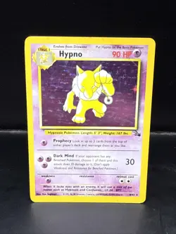 Pokemon Hypno 8/62 Holo Rare Fossil - Image 1