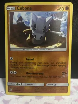 Cubone 105/236 Reverse Holo Common Unified Minds Pokemon 2019 - Image 1