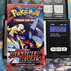 Heavy 22.52g Pokemon Sealed Destined Rivals Booster Pack - Image 1