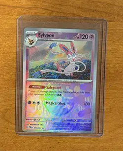 2025 Pokemon SV Prismatic Evolutions Sylveon Master Ball Holo Pattern 040/131 - Image 1
