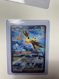 Zapdos EX 202/165 - Special Illustration Rare - Pokemon Scarlet & Violet 151 -NM - Image 1