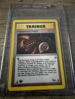 1999 Pokemon Fossil Raw Ungraded Kabutops, Kabuto, 1st Edition Mysterious Fossil - Image 2