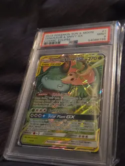 2019 Pokemon Sun And Moon Venusaur And Snivy GX PSA 9 Cosmic Eclipse 1/236 - Image 3
