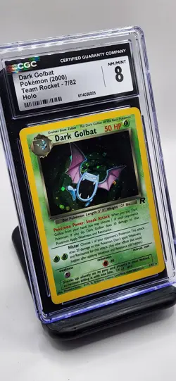 Dark Golbat - Pokemon Team Rocket Holo 7/82, NM/Mint (CGC 8) - Image 1