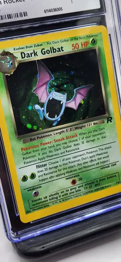 Dark Golbat - Pokemon Team Rocket Holo 7/82, NM/Mint (CGC 8) - Image 2