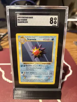 Starmie #64 1999 Pokemon Base Set Shadowless Graded SGC 8 - Image 1