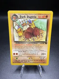 Pokemon TCG- Dark Dugtrio Unlimited Edition 23/82 ultra rare Team Rocket LP! - Image 1