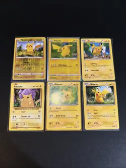 Pokemon Pikachu Lot of 6 Generations, Roaring Skies, Breakthrough, Evolutions - Image 2