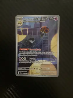 Pokemon TCG Destined Rivals Team Rocket's Orbeetle 198/182 Near Mint - Image 1