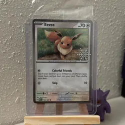 Eevee 133/165 Holiday Calendar Promo Snowflake Stamped SEALED Pokemon TCG - Image 1