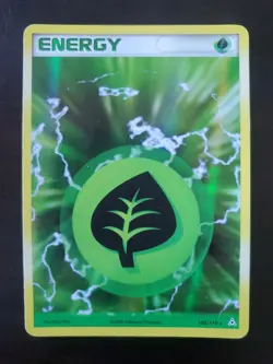 Pokemon Grass Energy 105/110 Ex Holon Phantoms Holo Rare - Image 1