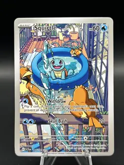 Pokemon TCG - Squirtle 148/142 Sv07: Stellar Crown Holo Illustration Rare NM/M - Image 1